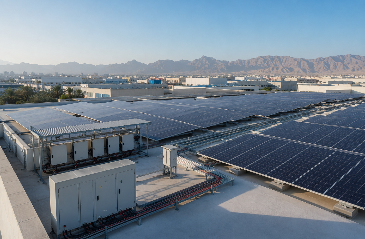Commercial and industrial rooftop solar PV engineering in Oman
